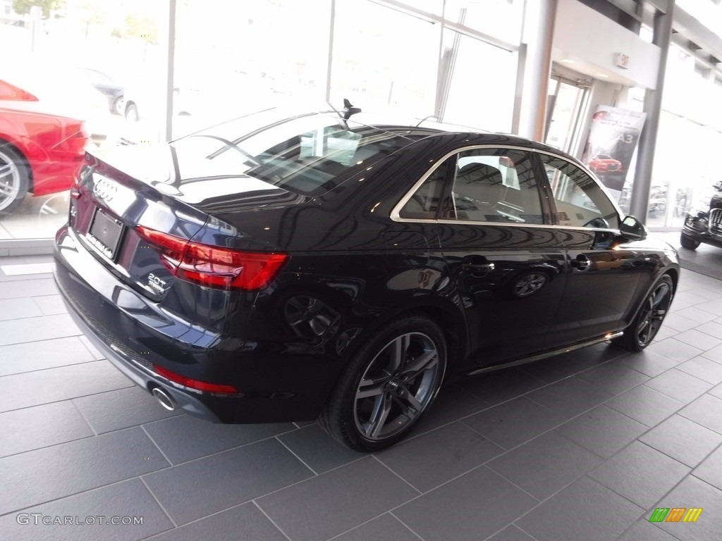 2017 A4 2.0T Premium Plus quattro - Moonlight Blue Metallic / Black photo #12