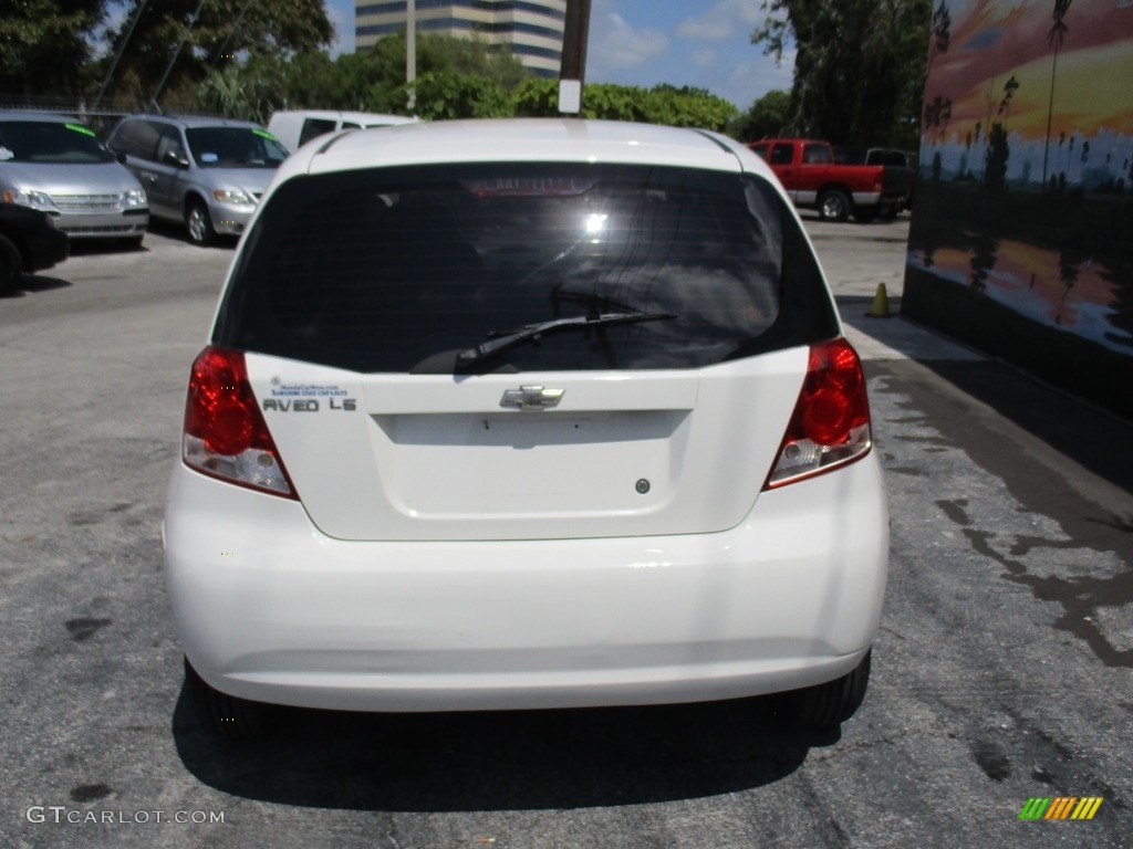 2006 Aveo LS Hatchback - Summit White / Charcoal photo #14