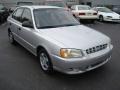 2002 Silver Mist Hyundai Accent GL Sedan  photo #4