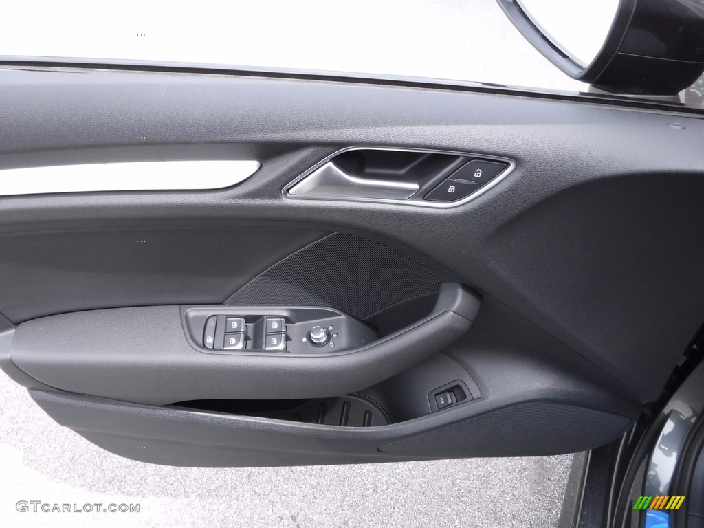 2017 Audi S3 2.0T Premium Plus quattro Magma Red/Anthracite Stitching Door Panel Photo #120169562