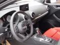 2017 Audi S3 Magma Red/Anthracite Stitching Interior Dashboard Photo