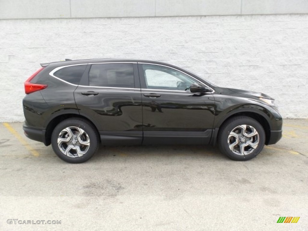 2017 CR-V EX-L AWD - Dark Olive Metallic / Black photo #2
