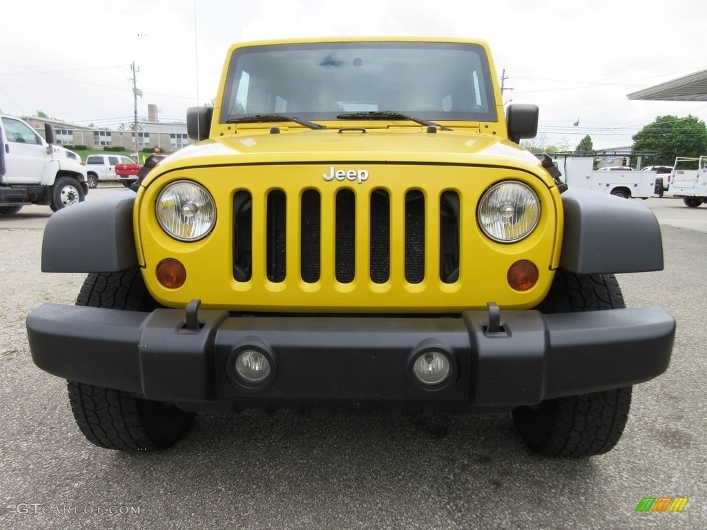 2008 Wrangler Unlimited X 4x4 - Detonator Yellow / Dark Slate Gray/Med Slate Gray photo #3