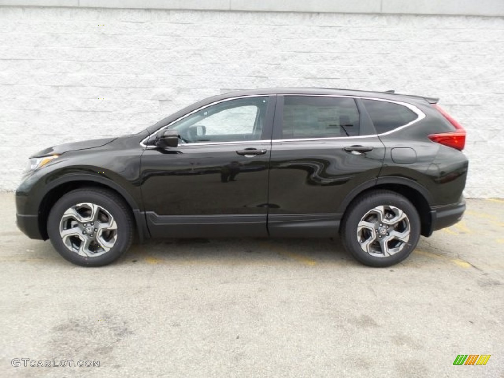 2017 CR-V EX-L AWD - Dark Olive Metallic / Black photo #6