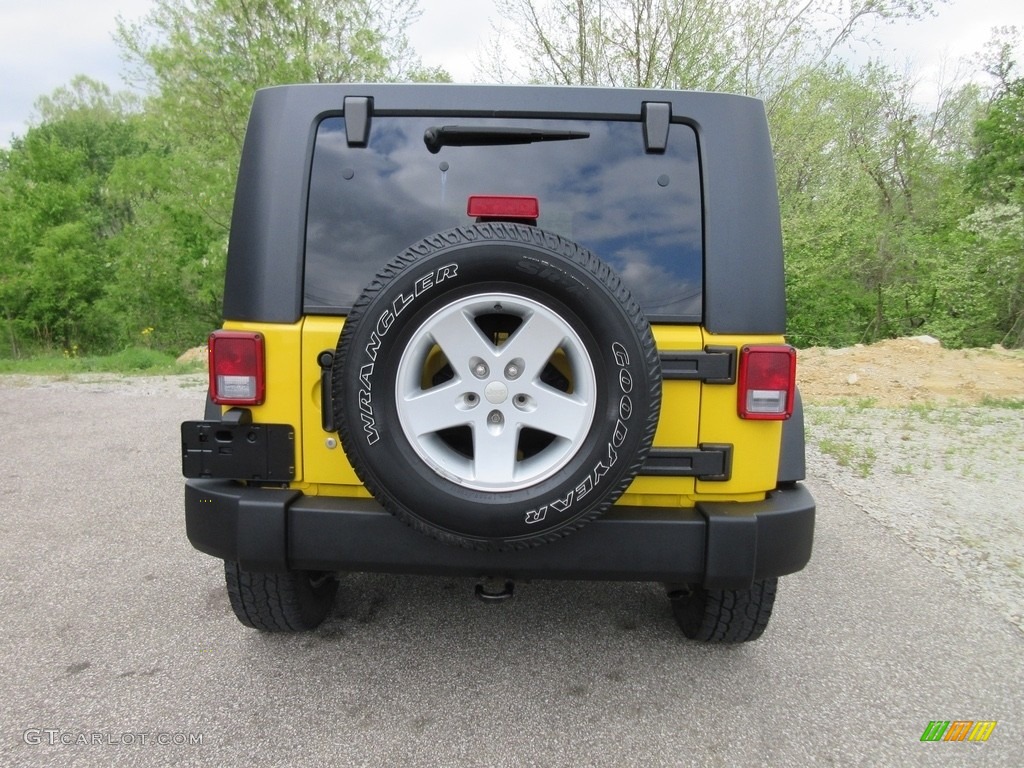 2008 Wrangler Unlimited X 4x4 - Detonator Yellow / Dark Slate Gray/Med Slate Gray photo #4