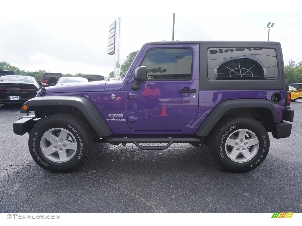 2017 Wrangler Sport 4x4 - Xtreme Purple Pearl / Black photo #4