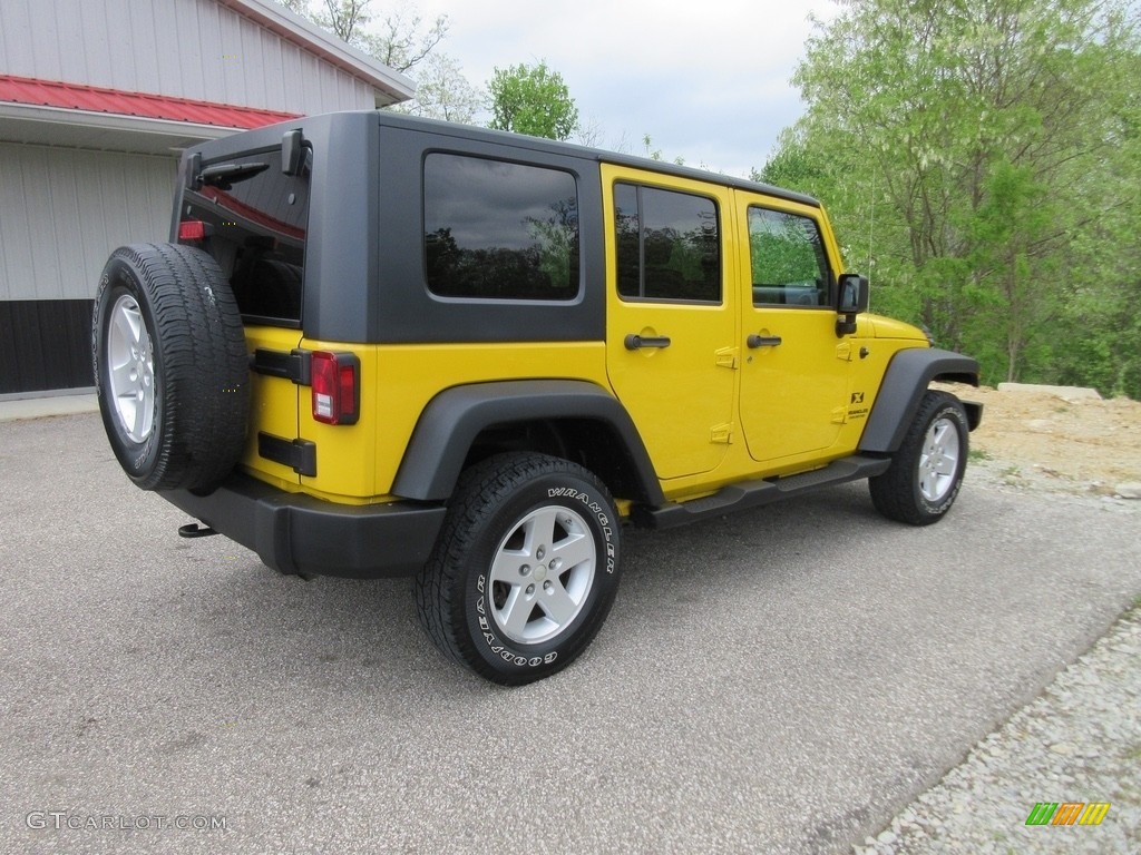 2008 Wrangler Unlimited X 4x4 - Detonator Yellow / Dark Slate Gray/Med Slate Gray photo #8