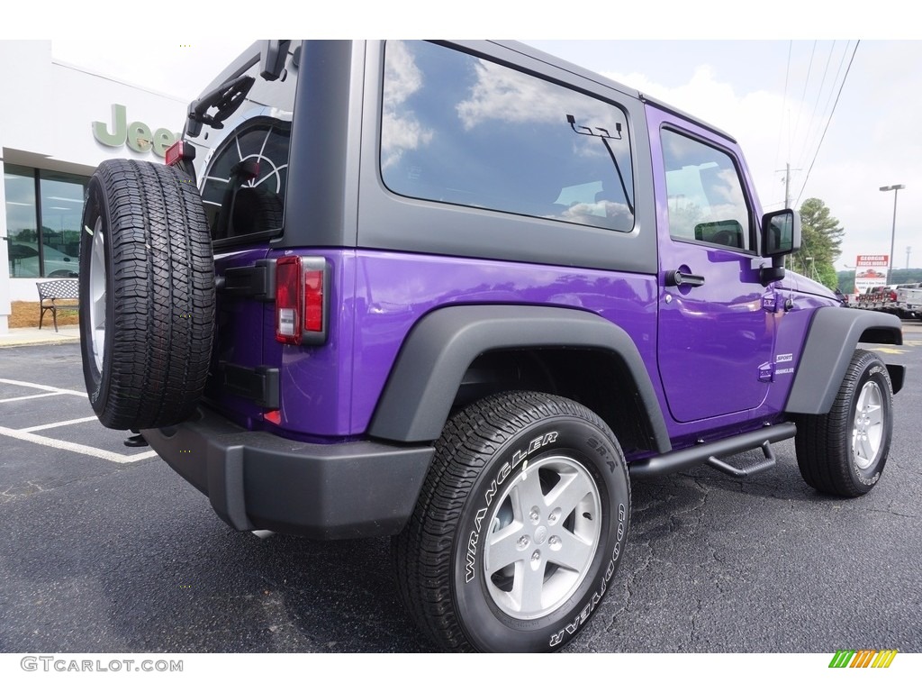 2017 Wrangler Sport 4x4 - Xtreme Purple Pearl / Black photo #7