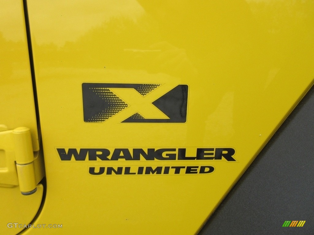 2008 Wrangler Unlimited X 4x4 - Detonator Yellow / Dark Slate Gray/Med Slate Gray photo #11