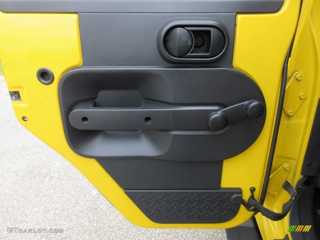2008 Wrangler Unlimited X 4x4 - Detonator Yellow / Dark Slate Gray/Med Slate Gray photo #17