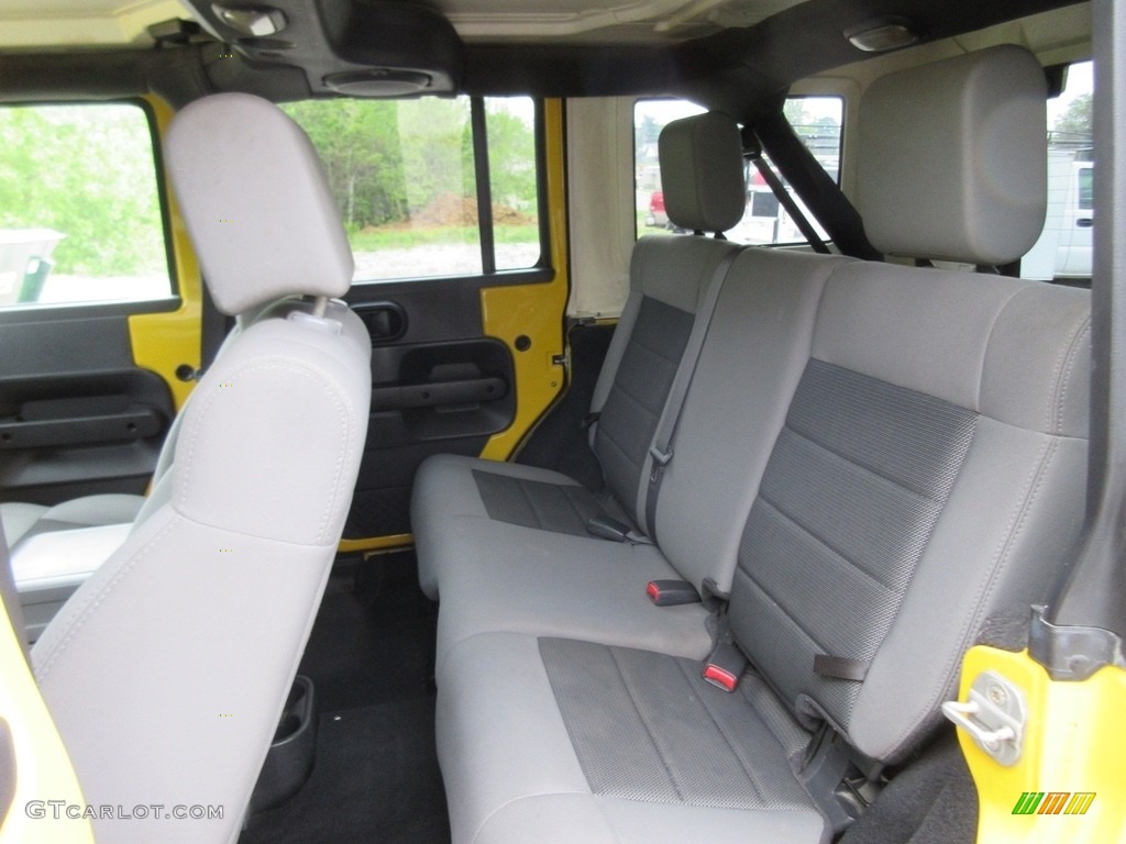 2008 Wrangler Unlimited X 4x4 - Detonator Yellow / Dark Slate Gray/Med Slate Gray photo #18