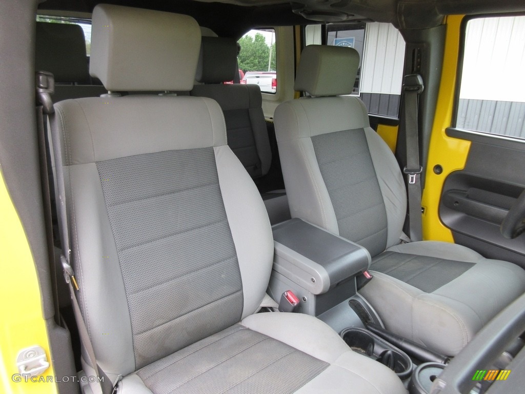 2008 Wrangler Unlimited X 4x4 - Detonator Yellow / Dark Slate Gray/Med Slate Gray photo #21