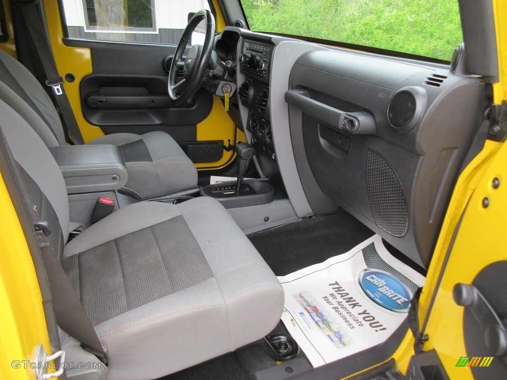 2008 Wrangler Unlimited X 4x4 - Detonator Yellow / Dark Slate Gray/Med Slate Gray photo #22