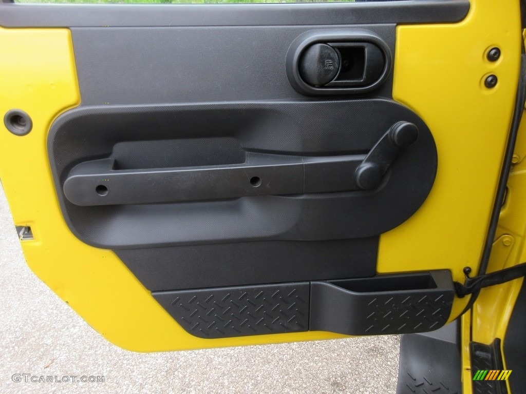 2008 Wrangler Unlimited X 4x4 - Detonator Yellow / Dark Slate Gray/Med Slate Gray photo #24