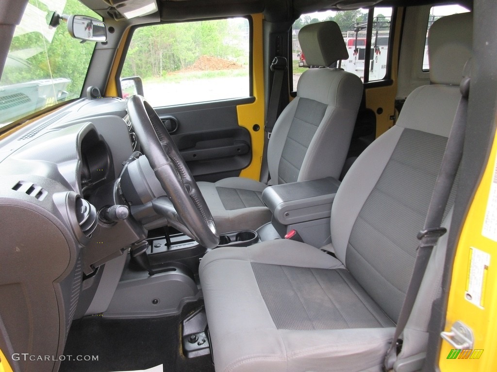 2008 Wrangler Unlimited X 4x4 - Detonator Yellow / Dark Slate Gray/Med Slate Gray photo #26