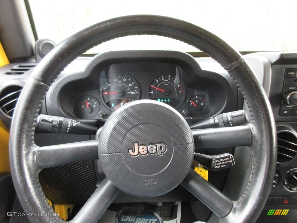 2008 Wrangler Unlimited X 4x4 - Detonator Yellow / Dark Slate Gray/Med Slate Gray photo #34