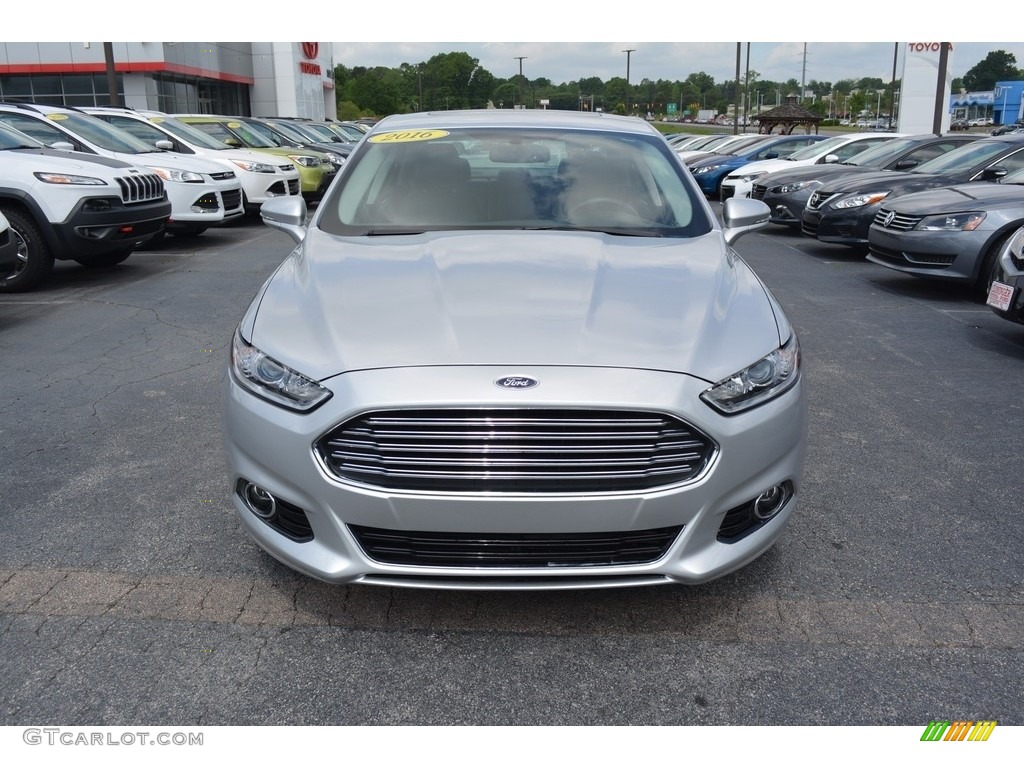 2016 Fusion Titanium - Ingot Silver Metallic / Charcoal Black photo #7