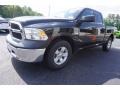 2017 Brilliant Black Crystal Pearl Ram 1500 Tradesman Quad Cab  photo #3