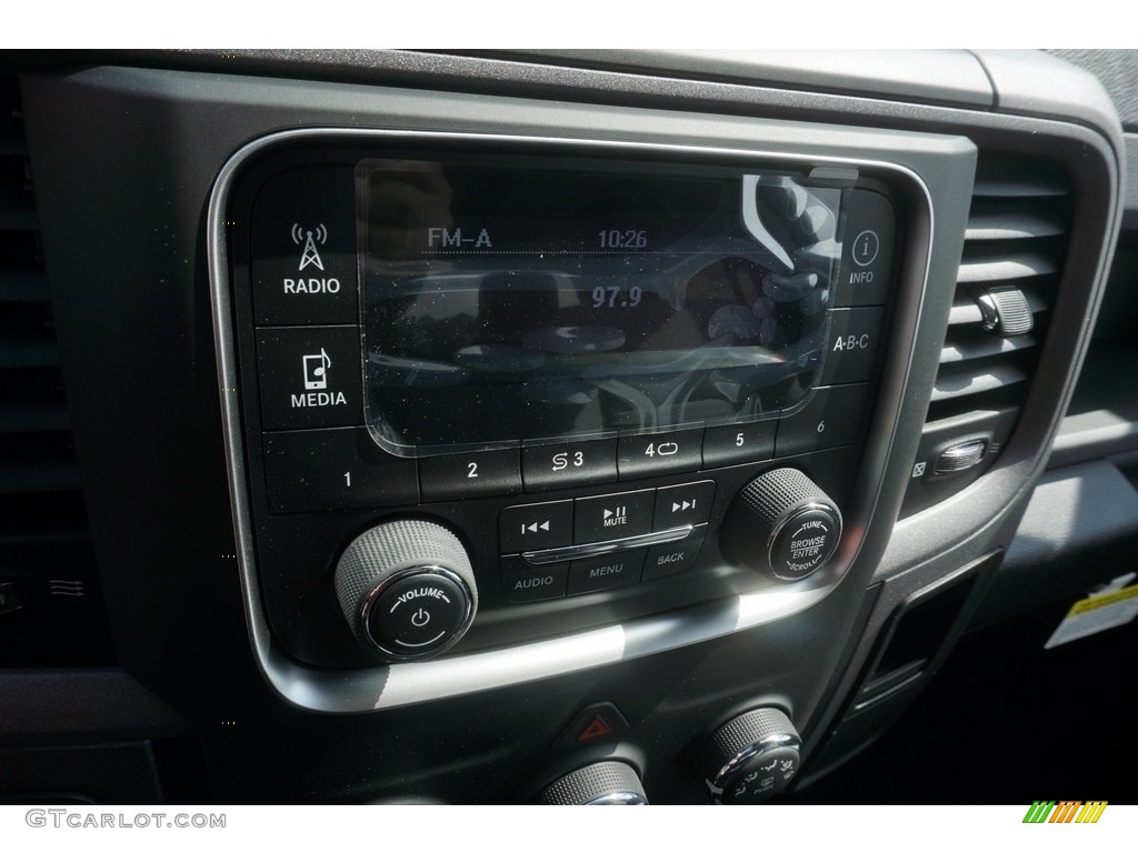 2017 1500 Tradesman Quad Cab - Brilliant Black Crystal Pearl / Black/Diesel Gray photo #16