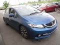 Dyno Blue Pearl - Civic EX-L Sedan Photo No. 7