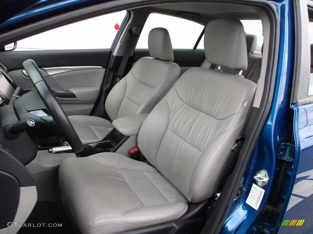 2015 Civic EX-L Sedan - Dyno Blue Pearl / Gray photo #11