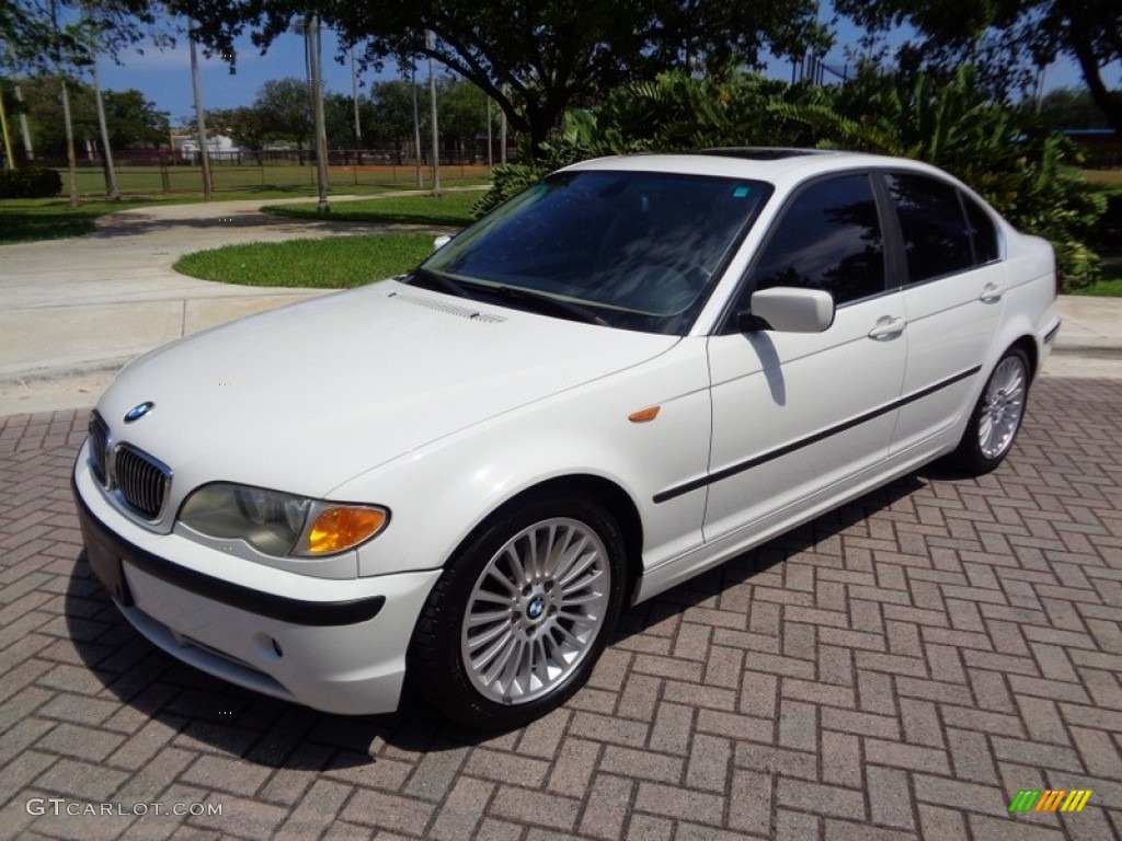 2003 3 Series 330i Sedan - Alpine White / Sand photo #1