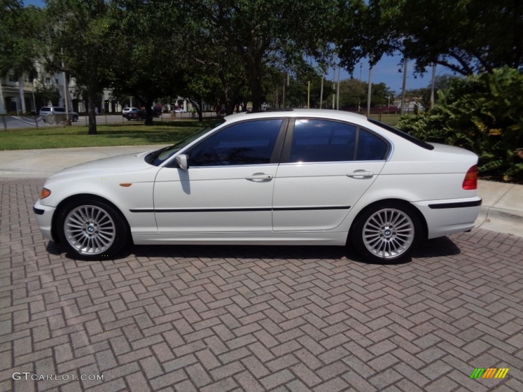 2003 3 Series 330i Sedan - Alpine White / Sand photo #4