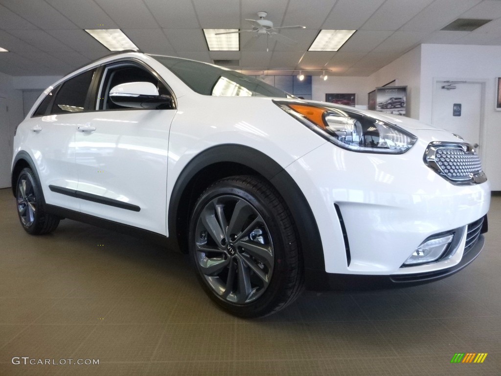 Snow White Pearl 2017 Kia Niro Touring Hybrid Exterior Photo #120175628
