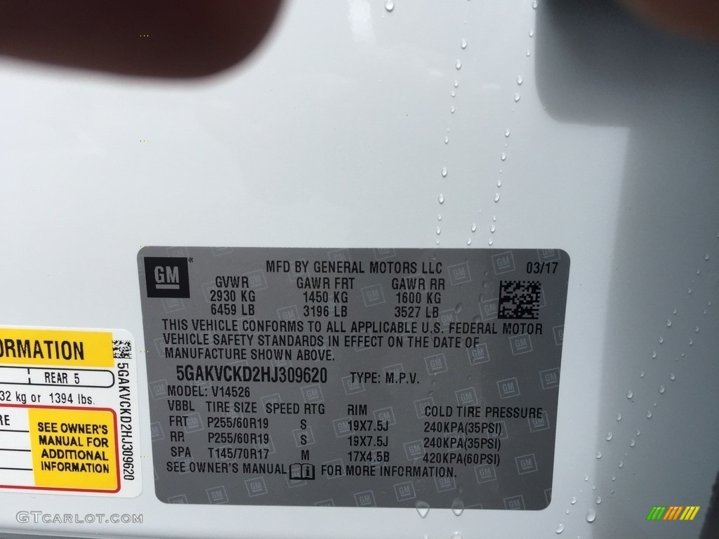 2017 Enclave Premium AWD - Summit White / Ebony/Ebony photo #11