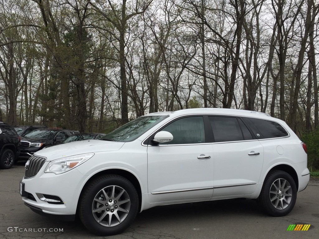 Summit White 2017 Buick Enclave Leather AWD Exterior Photo #120176195