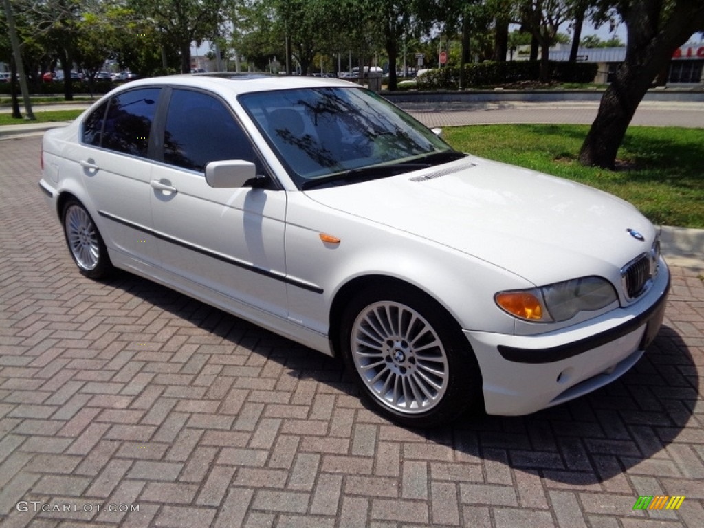 2003 3 Series 330i Sedan - Alpine White / Sand photo #27