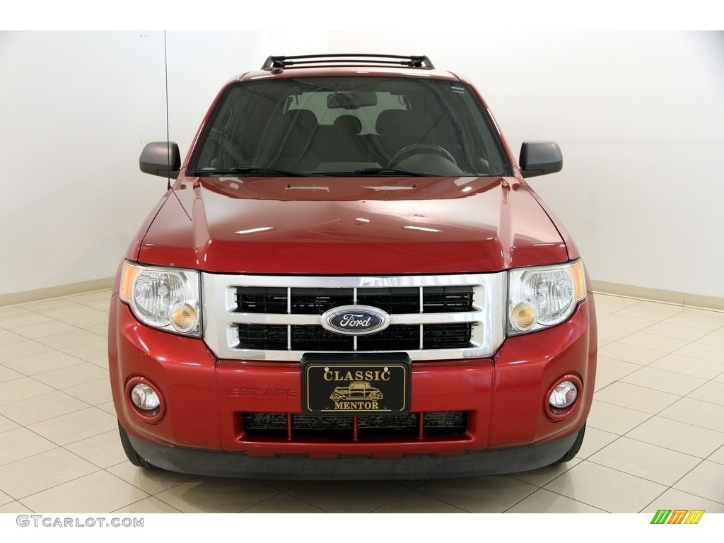 2009 Escape XLT V6 4WD - Redfire Pearl / Charcoal photo #2
