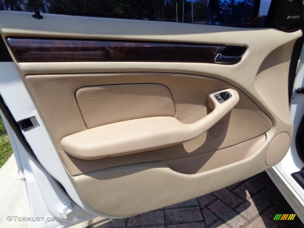 2003 3 Series 330i Sedan - Alpine White / Sand photo #45