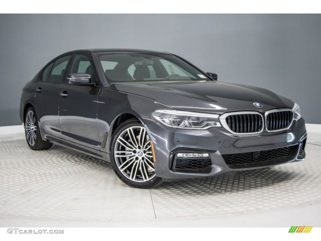 2017 5 Series 540i Sedan - Dark Graphite Metallic / Black photo #12