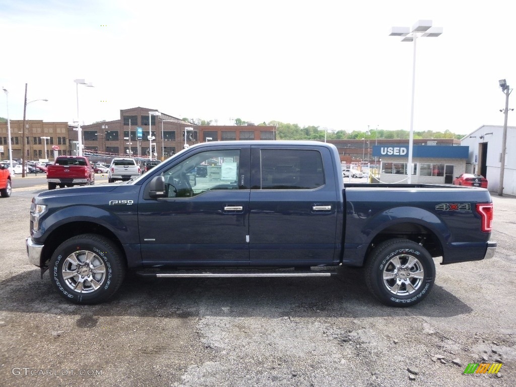 2017 F150 XLT SuperCrew 4x4 - Blue Jeans / Earth Gray photo #5