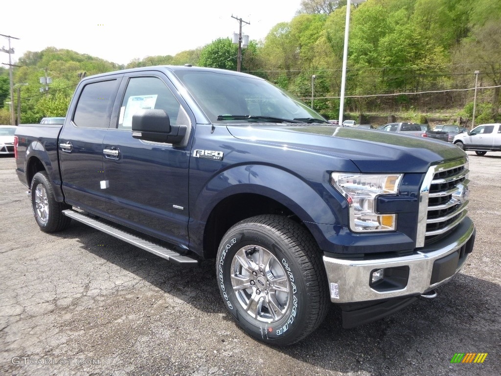 2017 F150 XLT SuperCrew 4x4 - Blue Jeans / Earth Gray photo #8