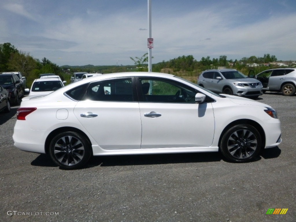 2017 Sentra SR - Aspen White / Charcoal photo #6