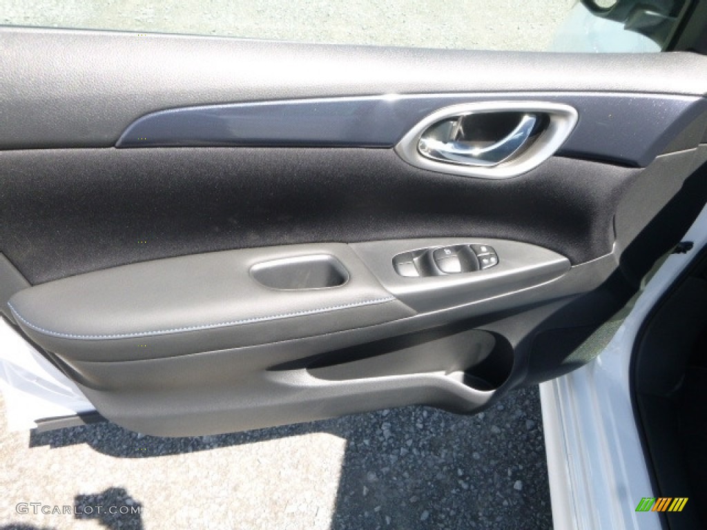 2017 Sentra SR - Aspen White / Charcoal photo #14