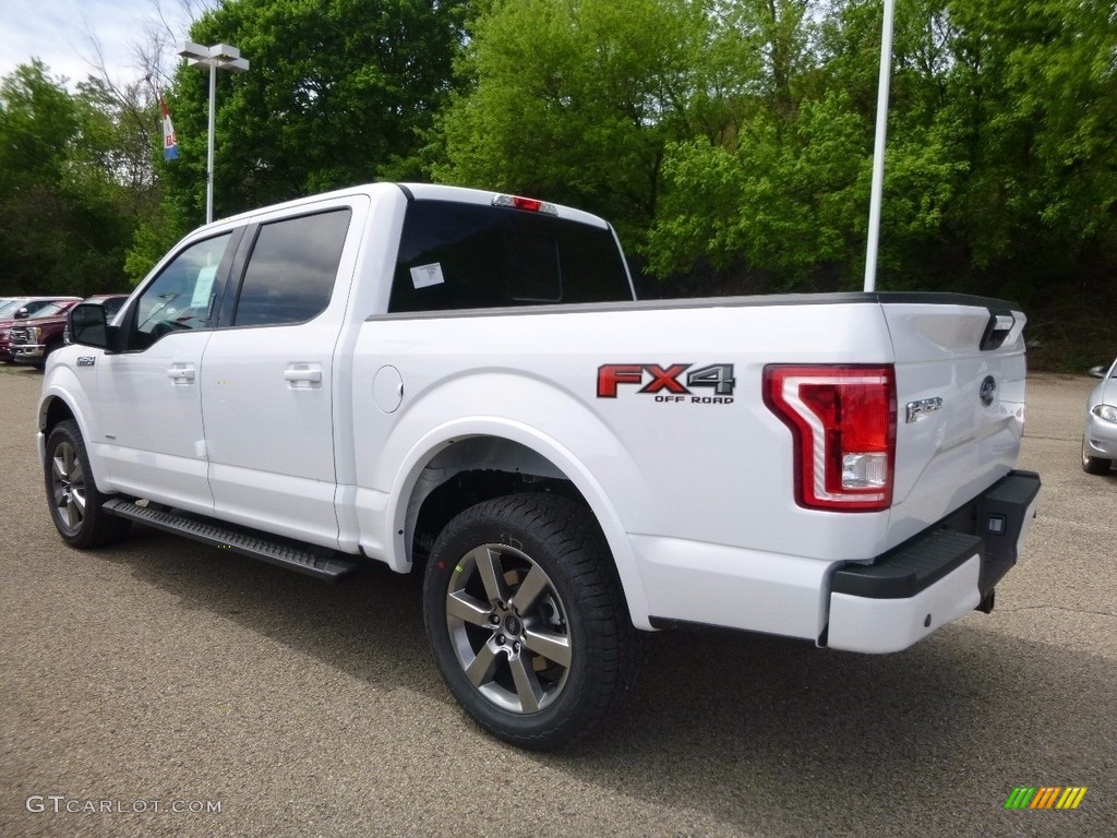 2017 F150 XLT SuperCrew 4x4 - Oxford White / Earth Gray photo #4