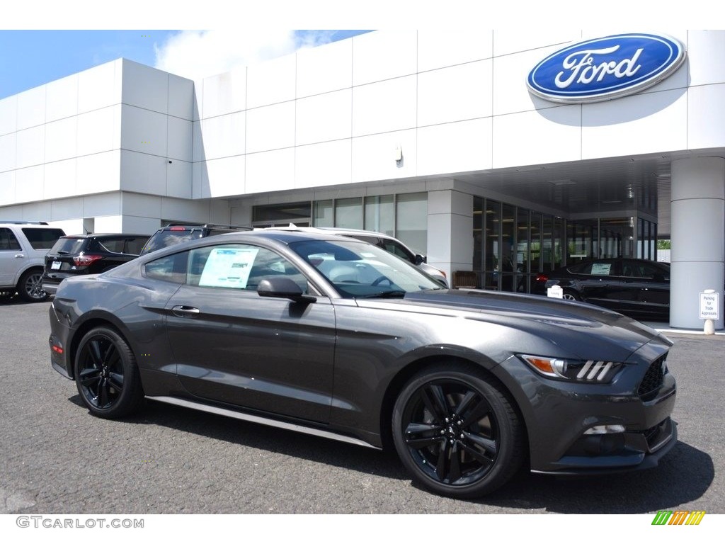 2017 Mustang Ecoboost Coupe - Magnetic / Ebony photo #1