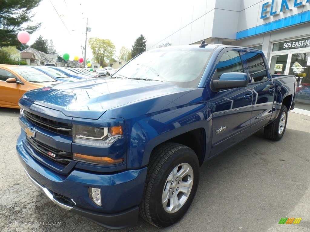 2017 Silverado 1500 LT Crew Cab 4x4 - Deep Ocean Blue Metallic / Jet Black photo #1