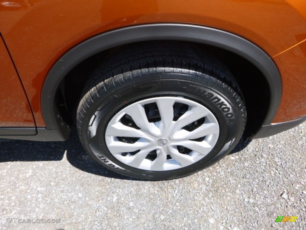 2017 Rogue S AWD - Monarch Orange / Charcoal photo #2