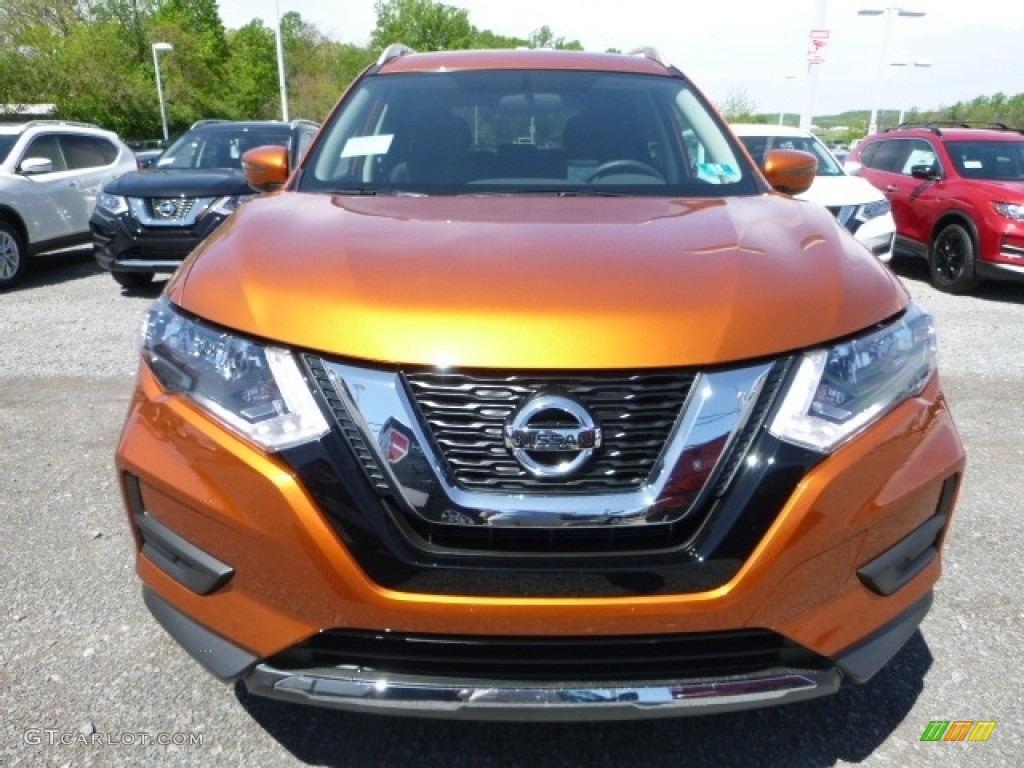 2017 Rogue S AWD - Monarch Orange / Charcoal photo #12