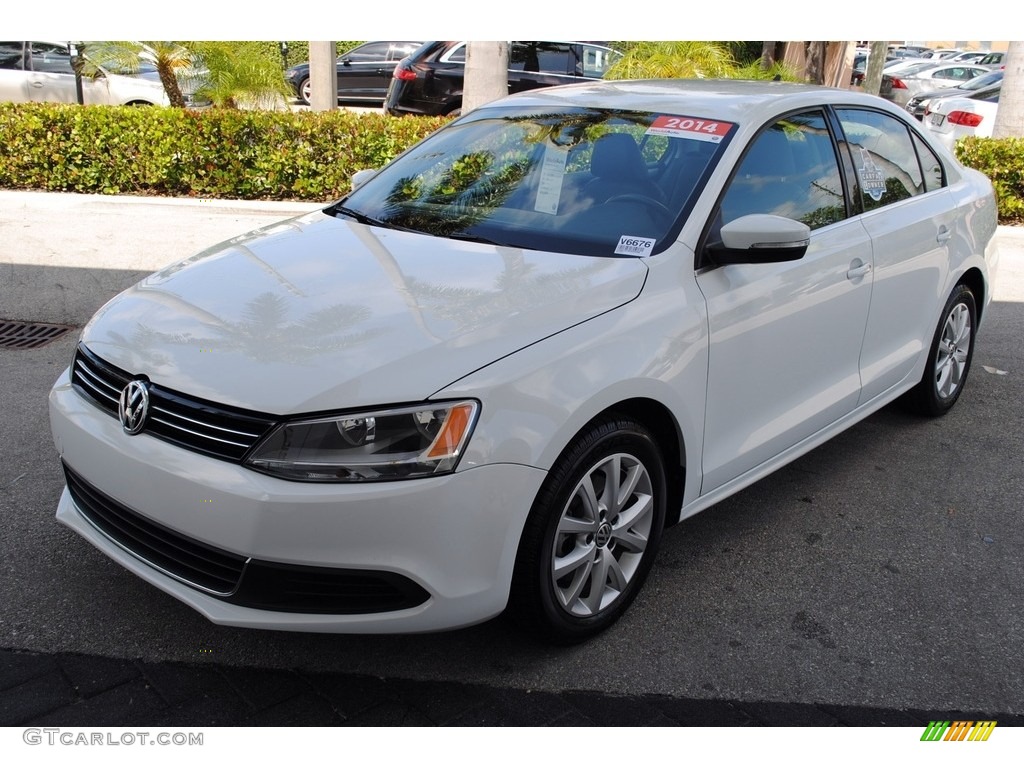 2014 Jetta SE Sedan - Pure White / Titan Black photo #4