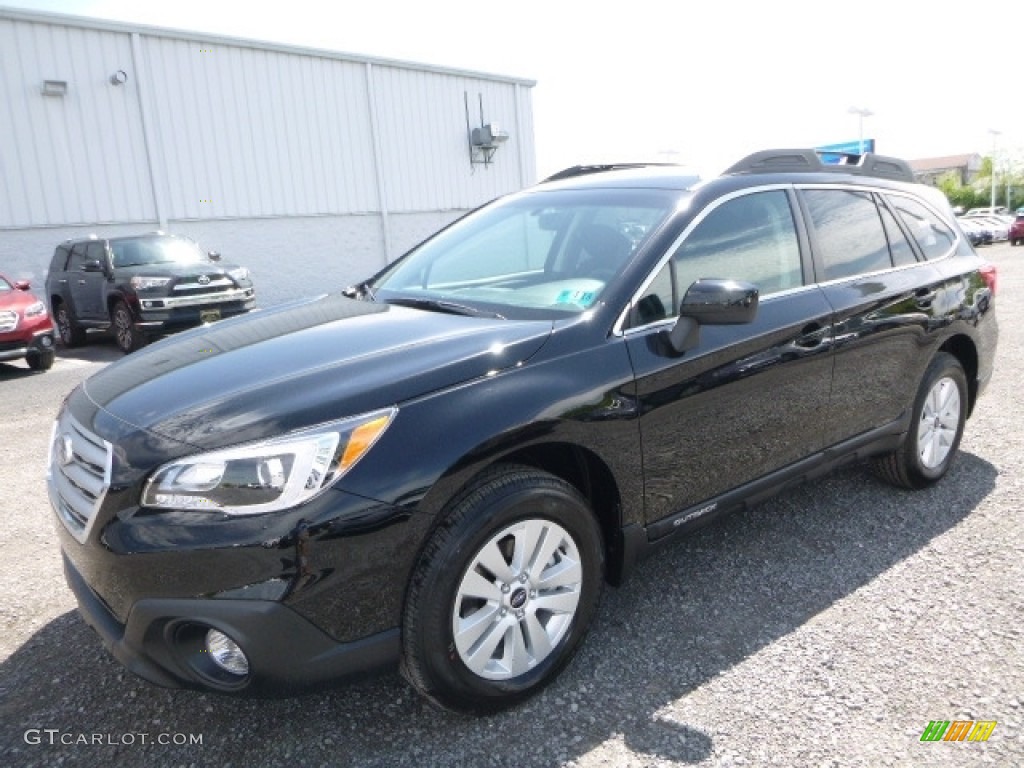 Crystal Black Silica 2017 Subaru Outback 2.5i Premium Exterior Photo #120180482