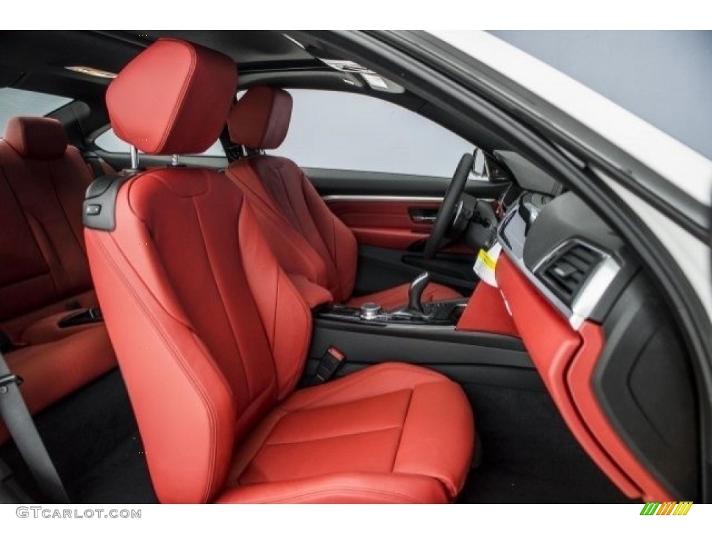 Coral Red Interior 2018 BMW 4 Series 430i Coupe Photo #120181416