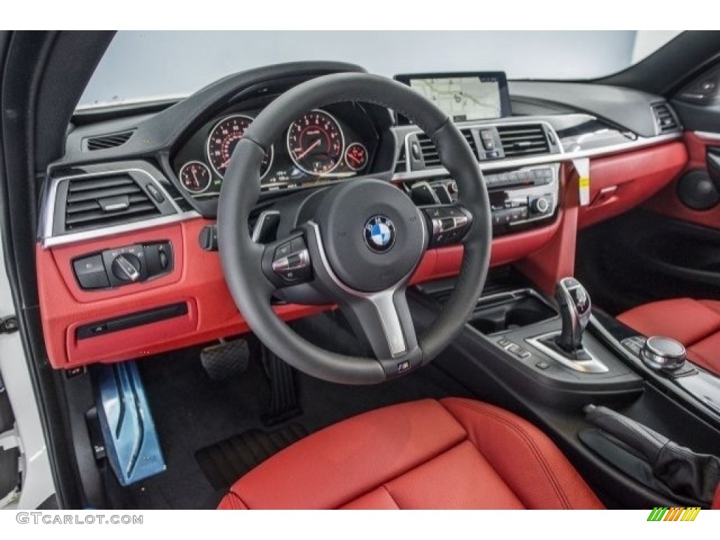 2018 BMW 4 Series 430i Coupe Coral Red Dashboard Photo #120181497