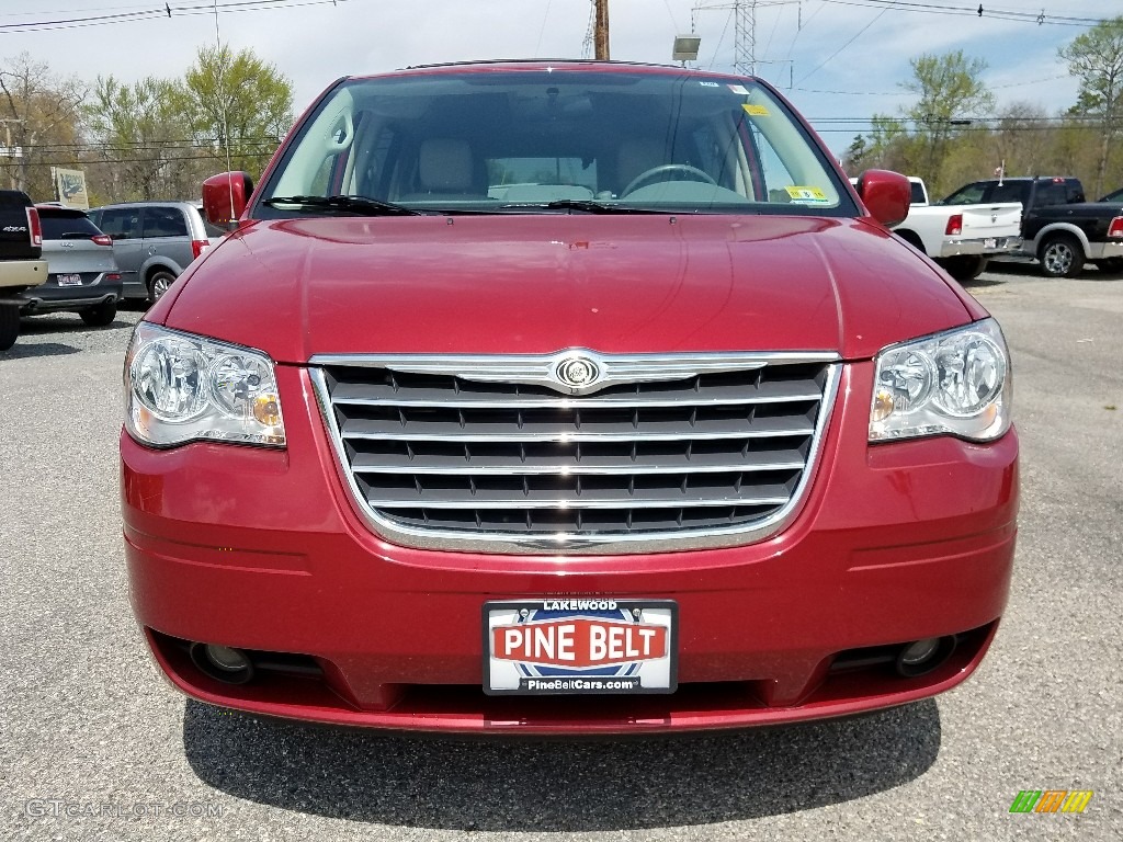 2009 Town & Country Touring - Deep Crimson Crystal Pearl / Medium Slate Gray/Light Shale photo #2