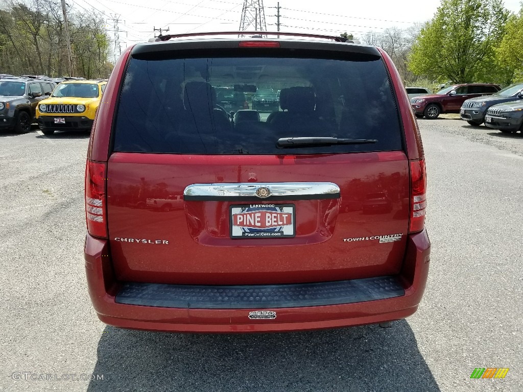 2009 Town & Country Touring - Deep Crimson Crystal Pearl / Medium Slate Gray/Light Shale photo #8