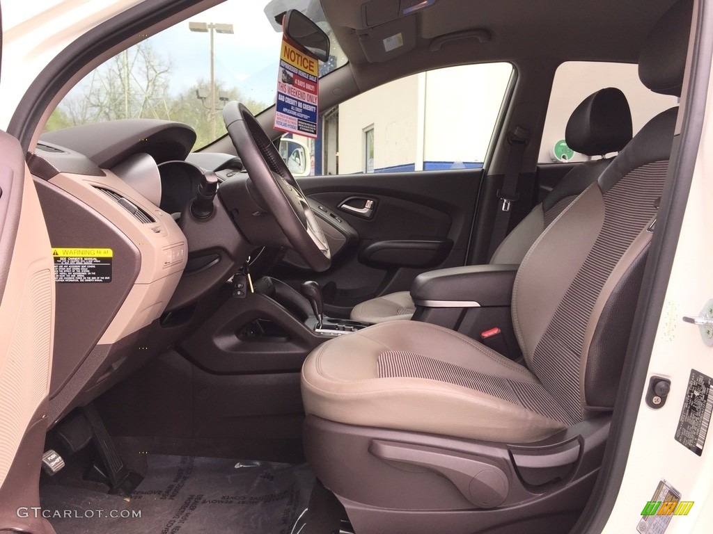 2013 Tucson GLS AWD - Cotton White / Taupe photo #10